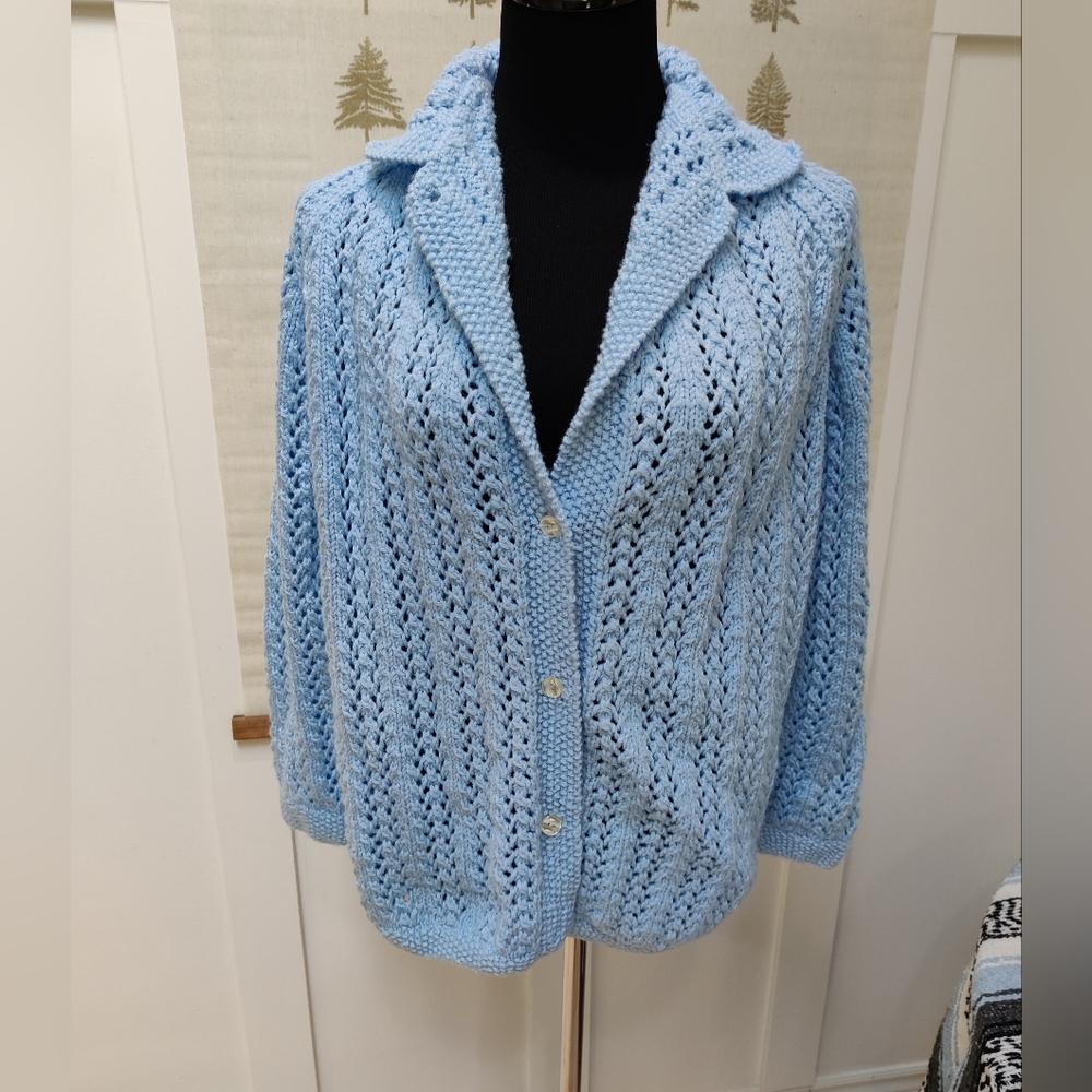 Vintage Handmade Granny Sweater - Medium